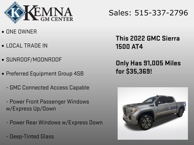 2022 GMC Sierra 1500 Limited AT4