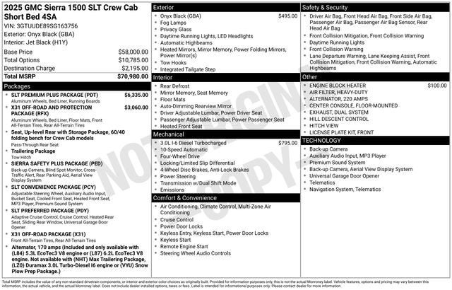 2025 GMC Sierra 1500 SLT